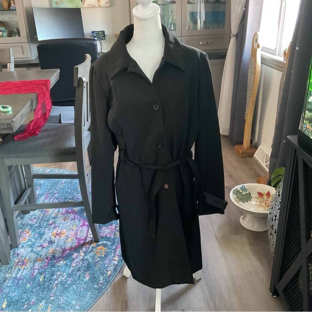 Marc New York Black Trench Coat